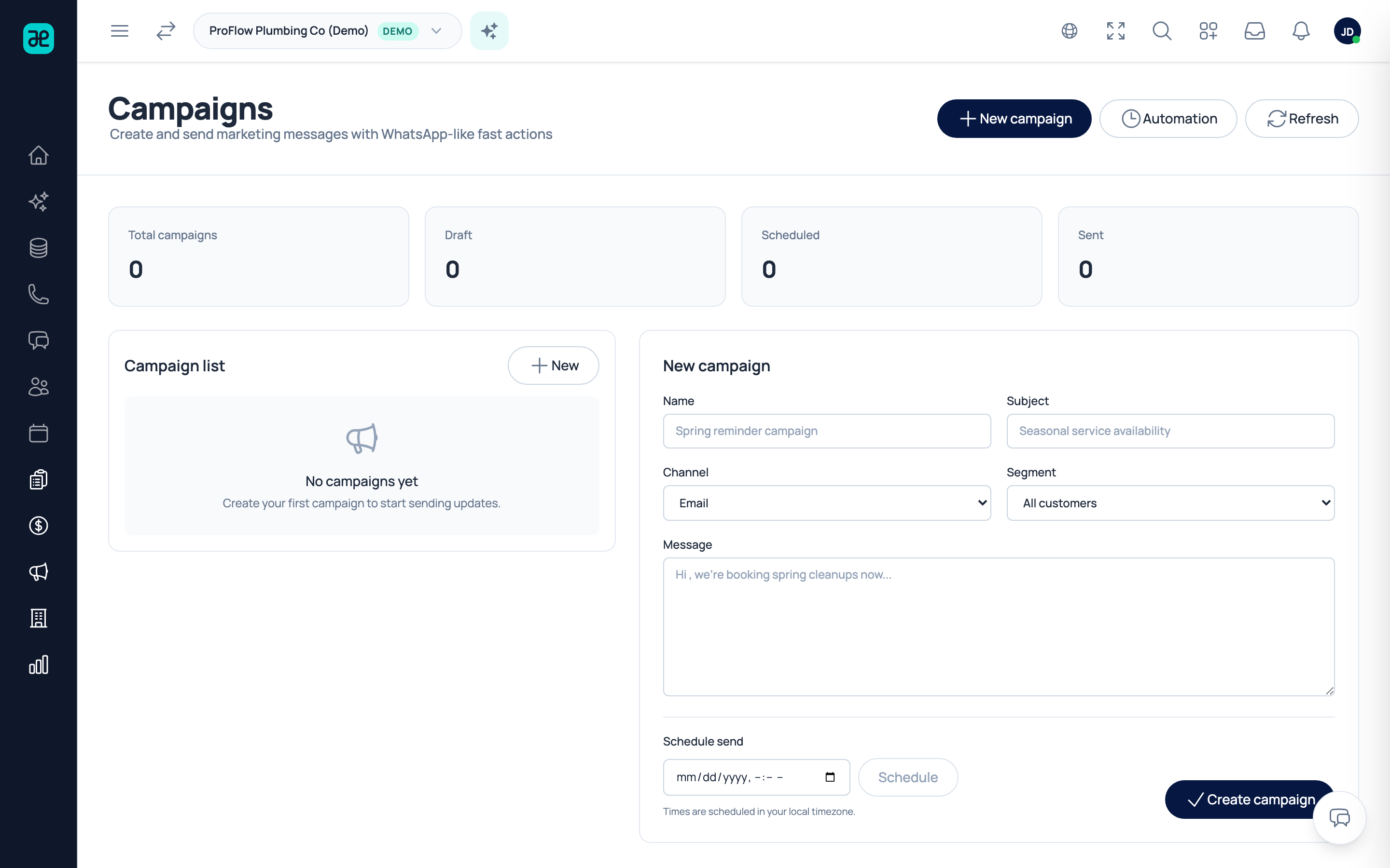 Marketing & Reviews preview