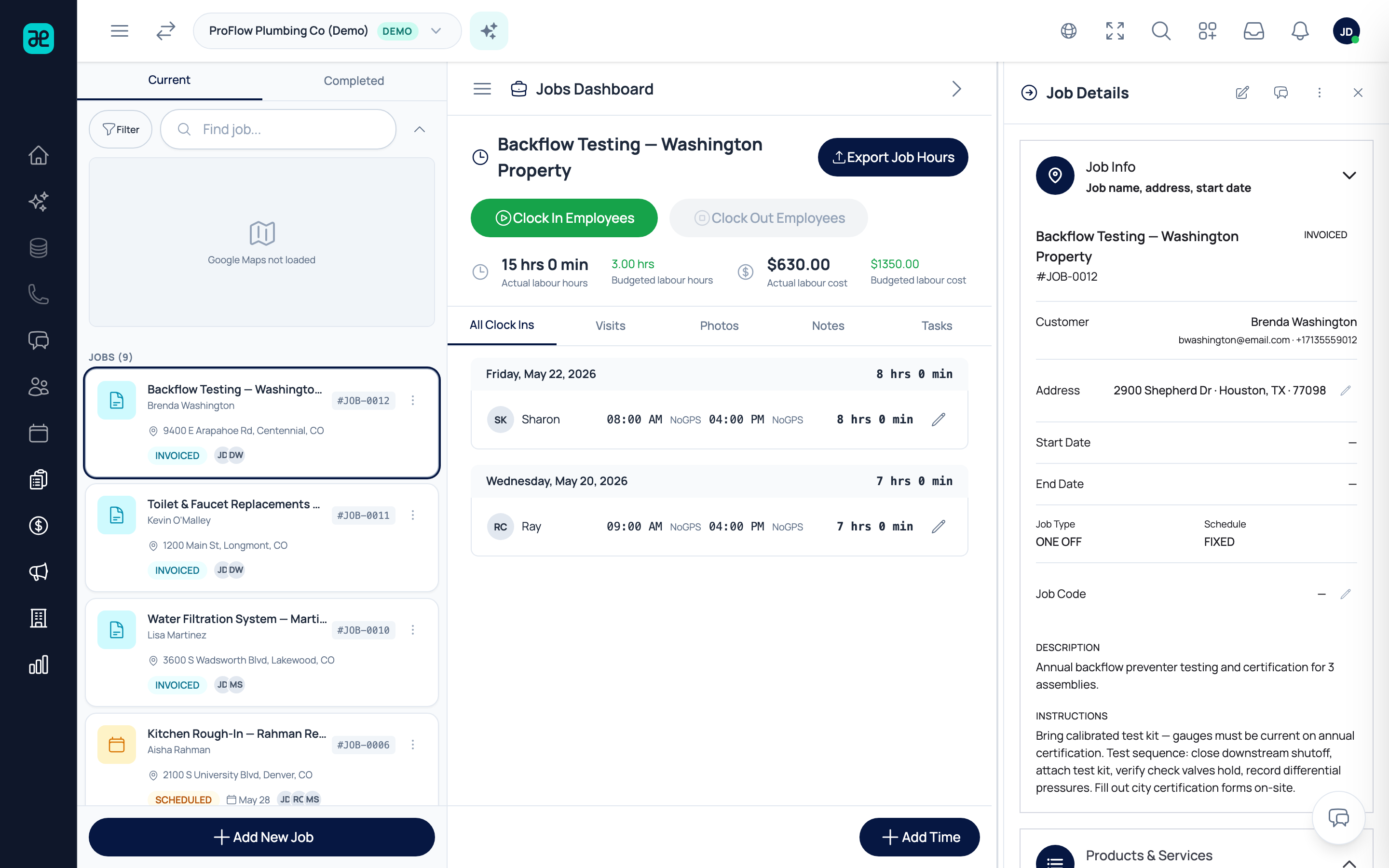 Team & Time Tracking preview